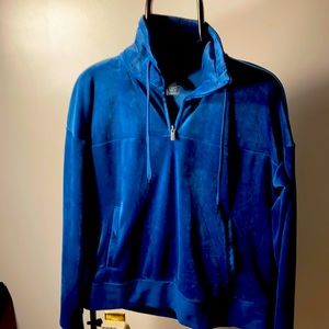 Champion blue velour sweatshirt